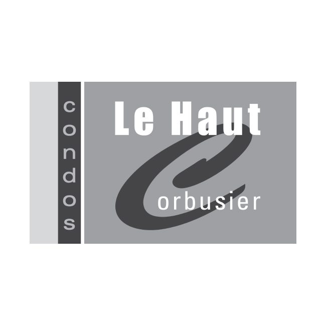 Enseigne Condos Le Haut Corbusier